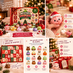 Le calendrier de l'Avent squishy en détail : 24 cases surprises, squishies tout doux et idée cadeau de Noël